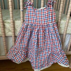 Tahari Gingham Sundress 5T